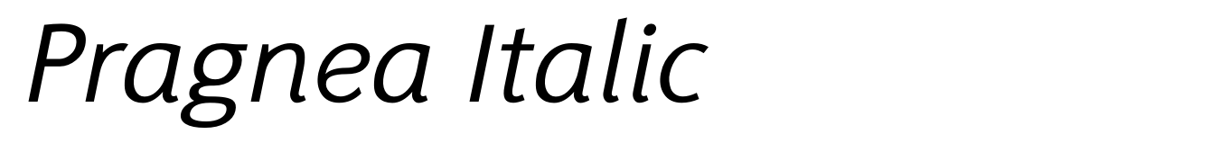 Pragnea Italic